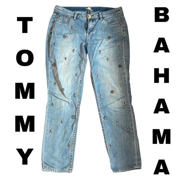 Tommy Bahama embellished boyfriend jeans - Picture 2 of 8